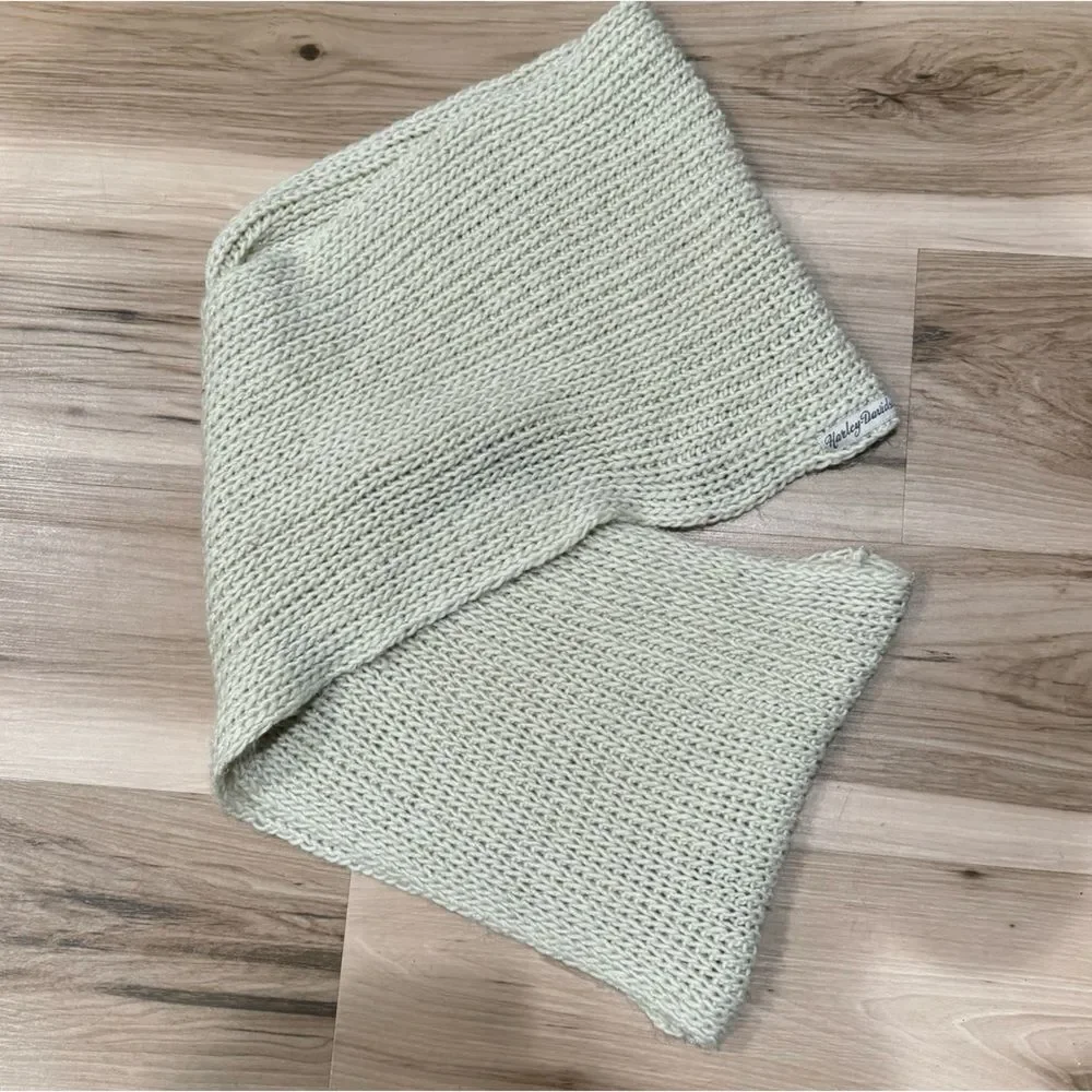 Harley Davidson Cream Shimmer Knit Infinity Scarf Women’s